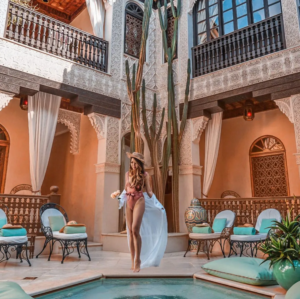 Private Luxury Tours in Morocco - Luxury riad courtyard experience