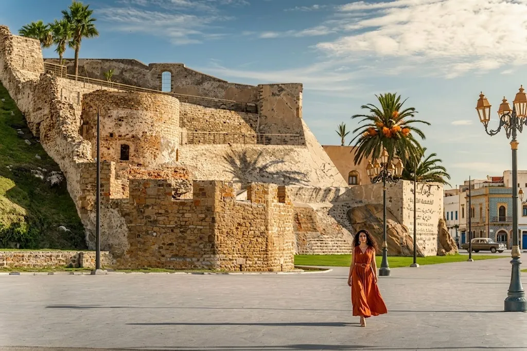 Guided walking tour through Tangier old medina and historic kasbah walls